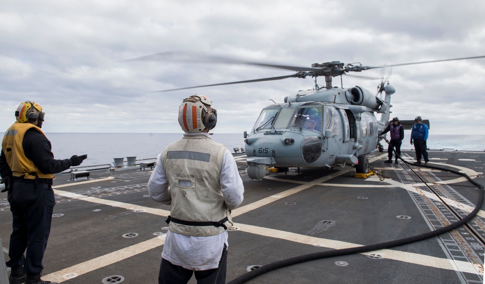 Flight Quarters on USS Wayne E. Meyer (DDG 108)