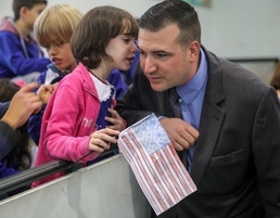 Marines and sailors make connection with Italian students