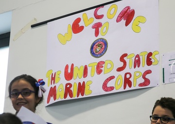 Marines and sailors make connection with Italian students