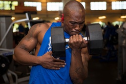 Airman medals in Lackland Classic, utilizes bod pod to track progress