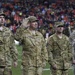 Military Police Soldiers participate at NFL Military Appreciation game