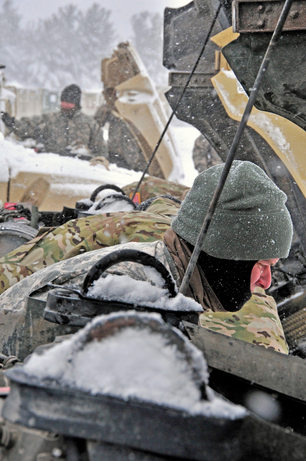 Fort Drum Soldiers Experience First Snowfall of the Year