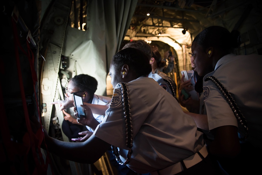 Biloxi High JRTOC students fly with Hurricane Hunters