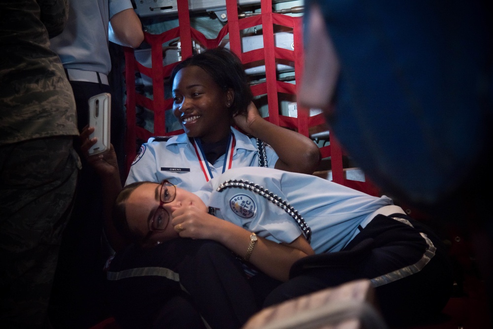 Biloxi High JRTOC students fly with Hurricane Hunters