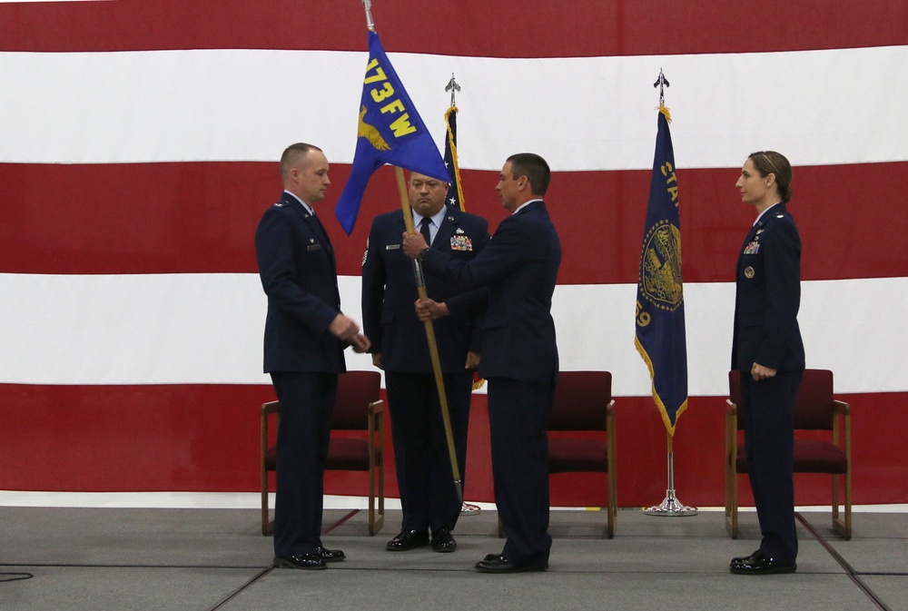 173rd Aicraft Maintenance Squadron Change of Command