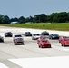 British cars race down runway
