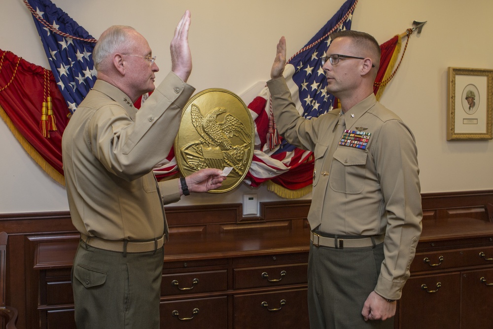 Lt. Col. Kinsey promotion ceremony