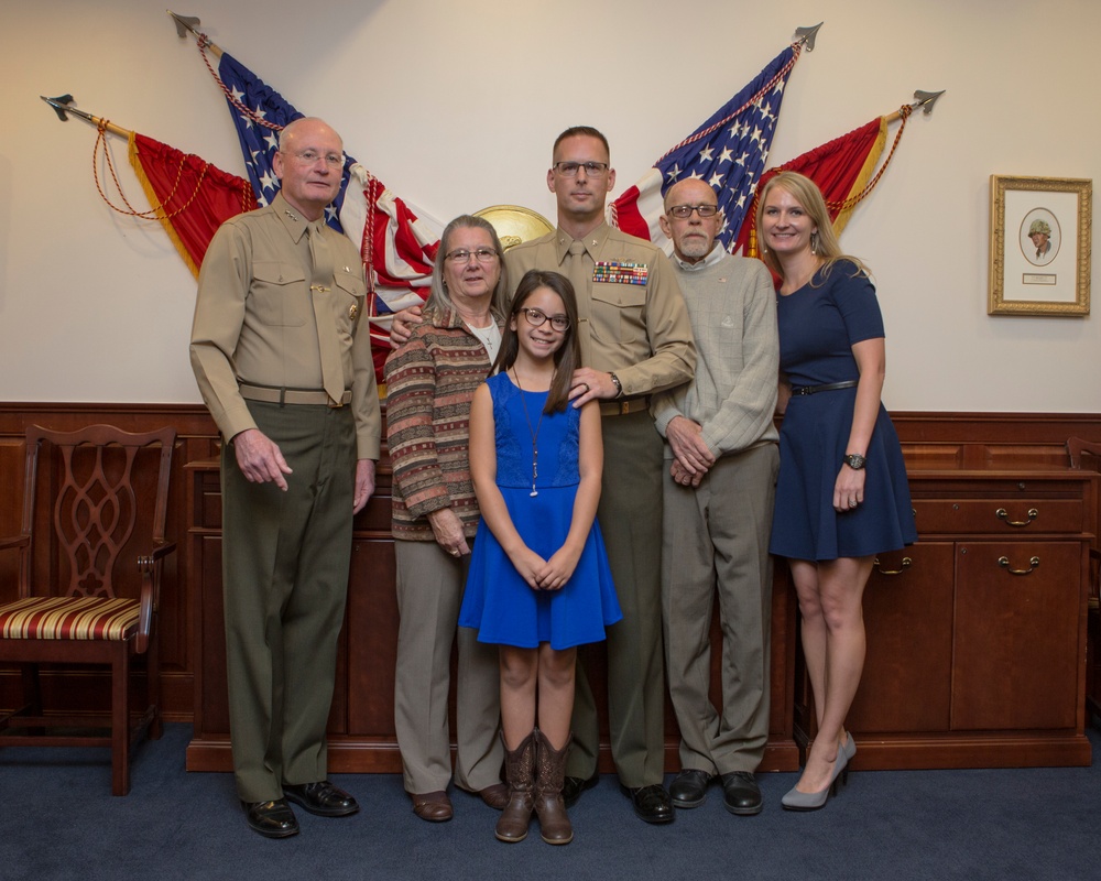 Lt. Col. Kinsey promotion ceremony