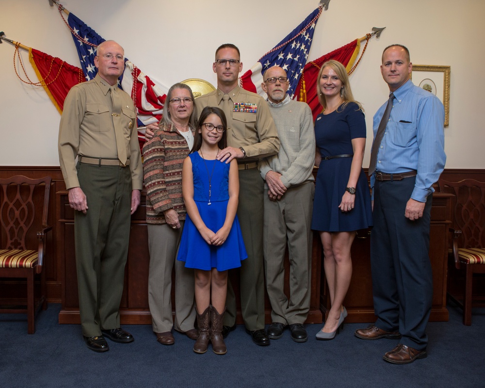 Lt. Col. Kinsey promotion ceremony