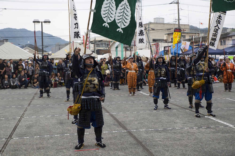 Marines commemorate historic Japanese samurai