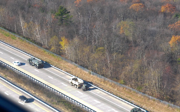 Convoy on I-99