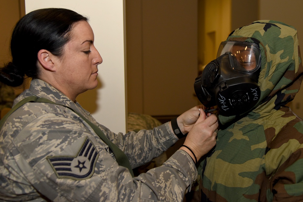 Members of the 403rd Wing prepare for Exercise Agile Sabre