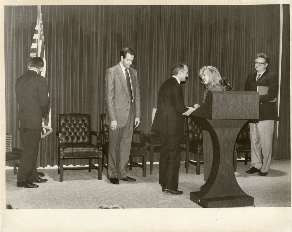 Signing ceremony for "End Hunger" With Former President G. Bush Sr. - 1989