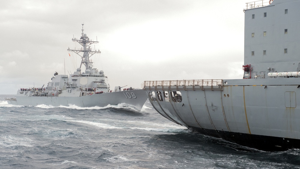 USS Wayne E. Meyer (DDG 108) Replenishment-at-sea