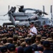 Secretary of the Navy Ray Mabus visits USS Makin Island (LHD 8) in Singapore