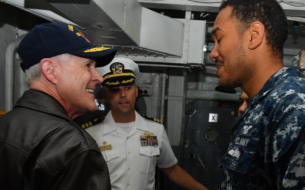 SECNAV Visits USS Sampson In Wellington, NZ