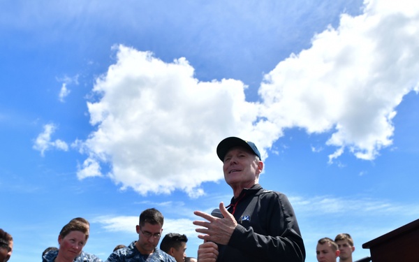 SECNAV Visits USS Sampson In Wellington, NZ