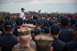 SECNAV Visits Makin Island, 11th MEU