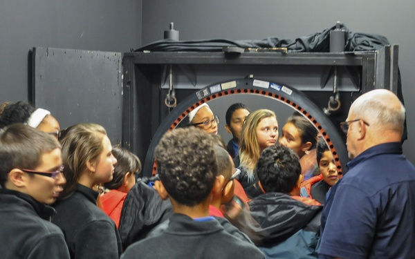 Coast Guard Research and Development Center Hosts Sixth Grade Students from the Interdistrict School for Arts and Communication