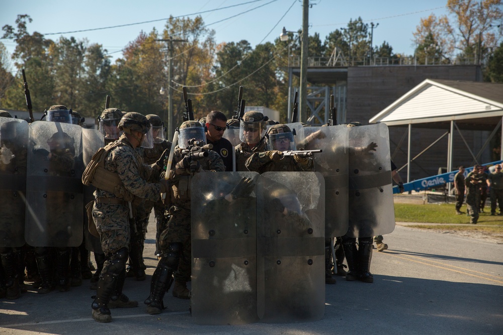3/6 participates in non-lethal weapons course