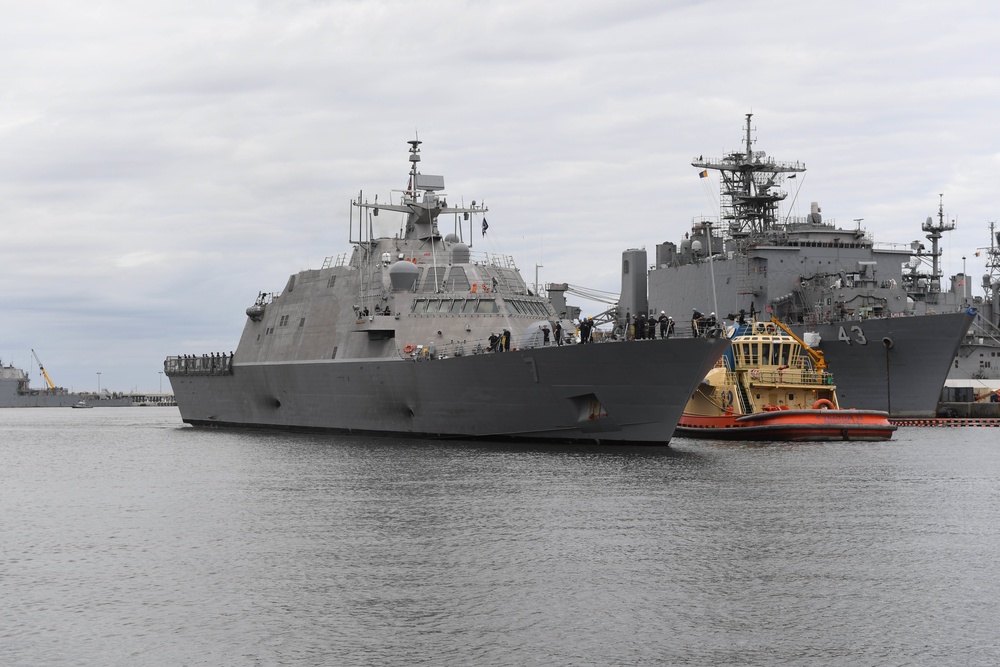 USS Detroit Arrives at Home Port