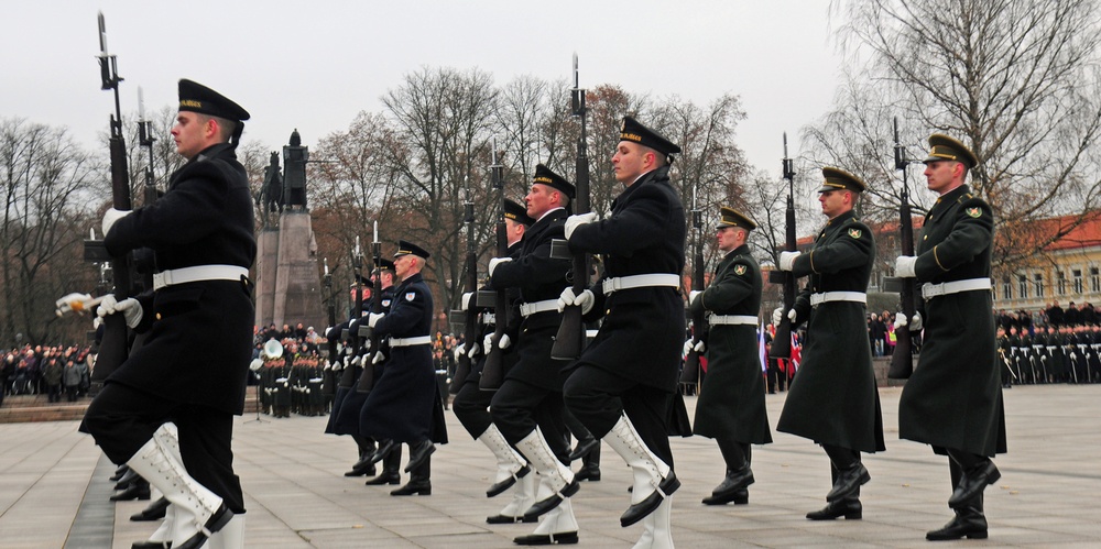 Sky Soldiers, Lithuanians, NATO allies, celebrate Lithuanian Armed Forces Day