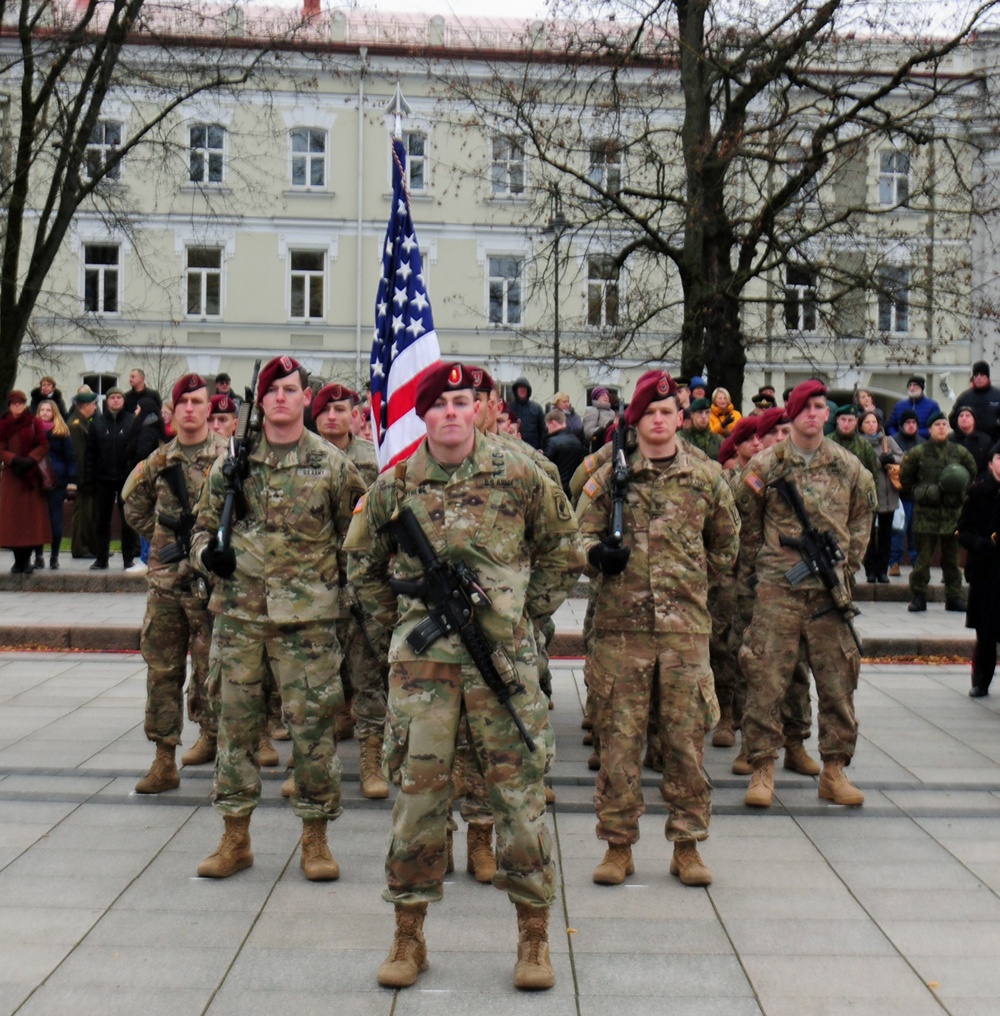 Sky Soldiers, Lithuanians, NATO allies, celebrate Lithuanian Armed Forces Day