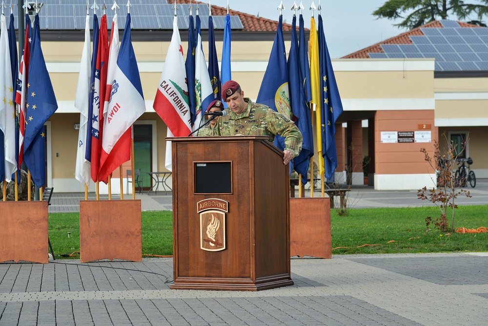 Change of Responsibility Ceremony 54th Engineer Battalion, 173rd Airborne Brigade