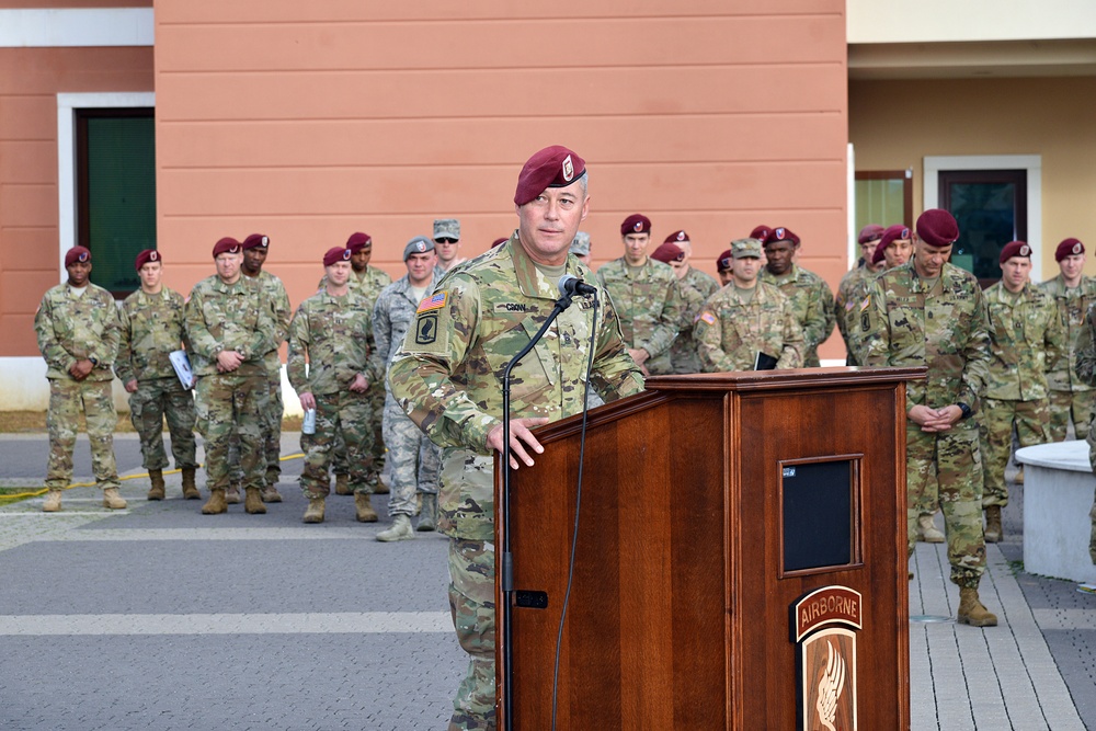 Change of Responsibility Ceremony 54th Engineer Battalion, 173rd Airborne Brigade