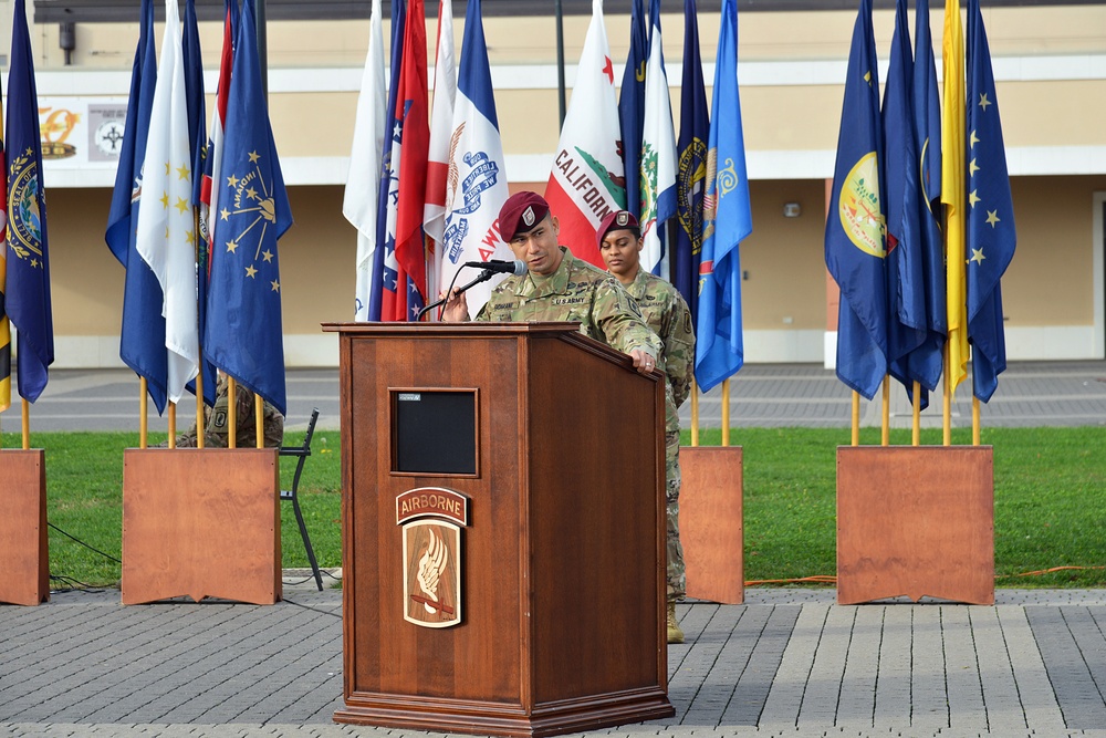 Change of Responsibility Ceremony 54th Engineer Battalion, 173rd Airborne Brigade