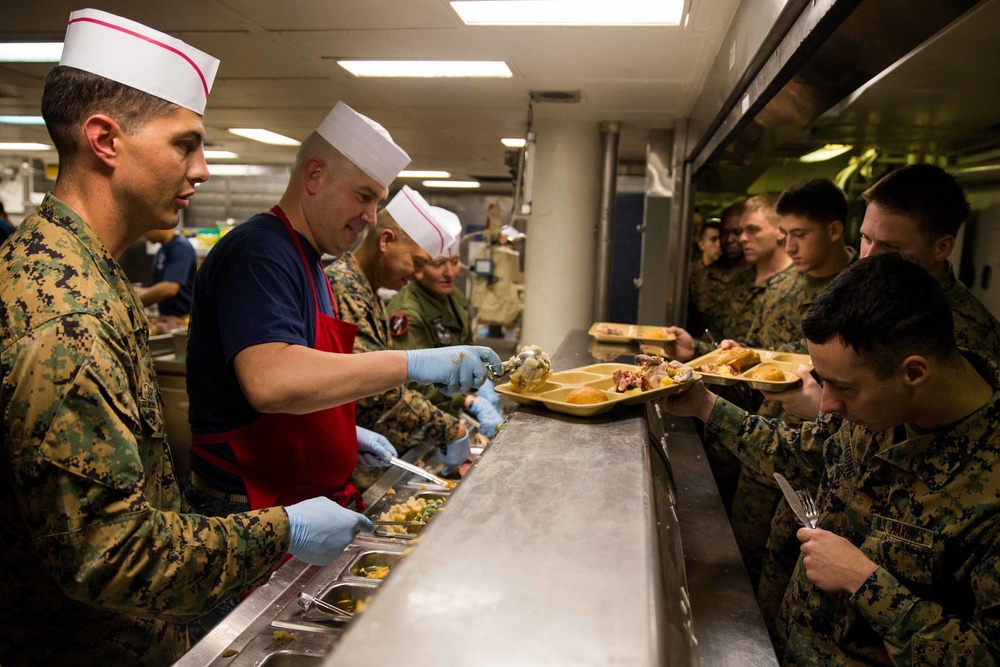 11th Marine Expeditionary Unit Celebrates Thanksgiving