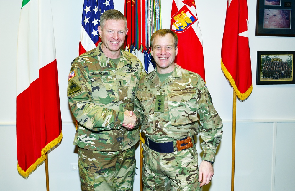 Col. Richard Clements visits Caserma Ederle in Vicenza, Italy
