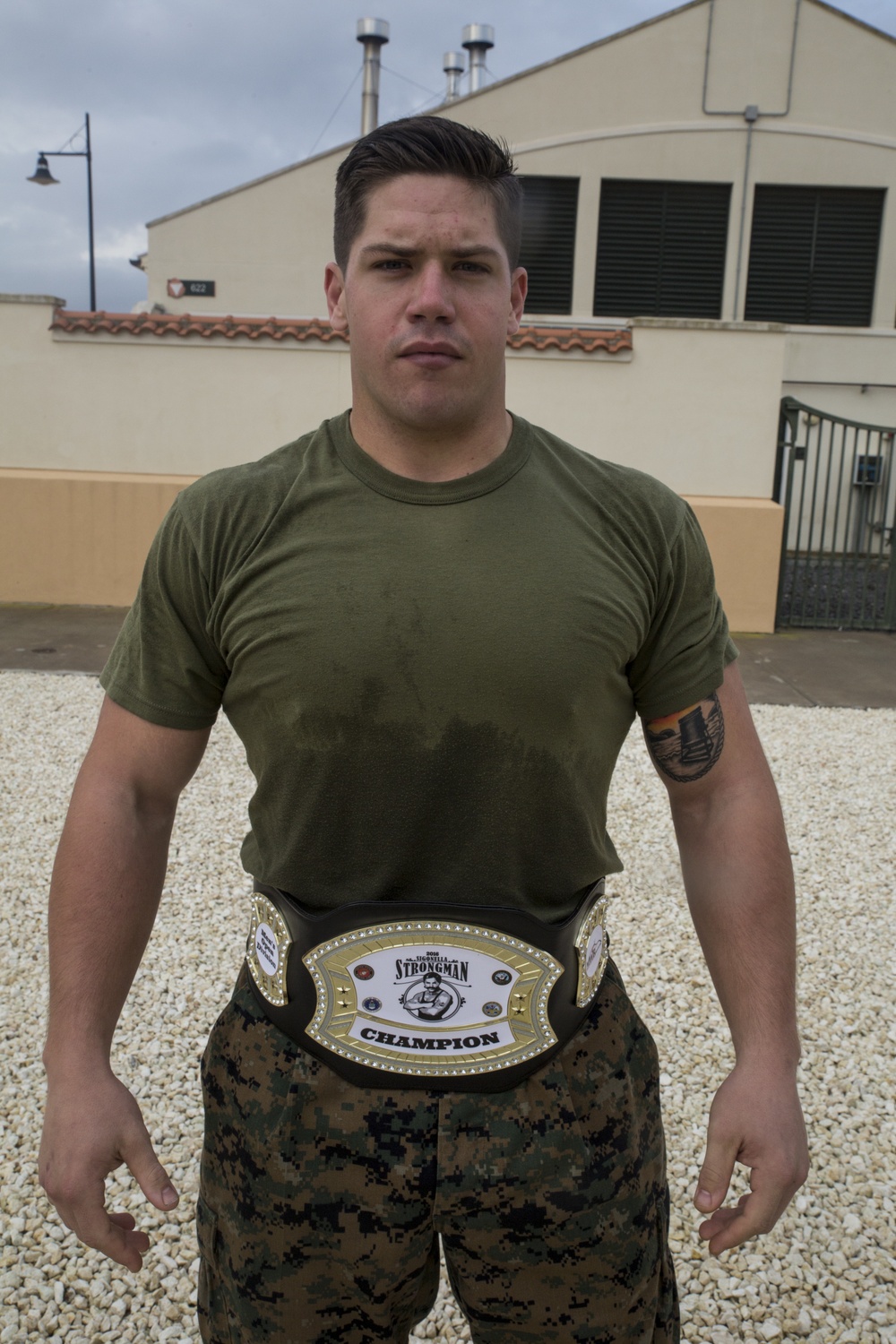 U.S. Marine wins strongman competition