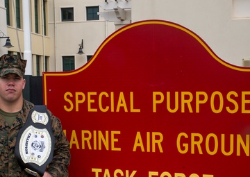U.S. Marine wins strongman competition