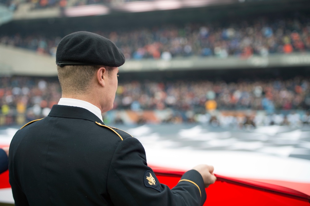 DVIDS Images Service members participate in Chicago Bears "Salute