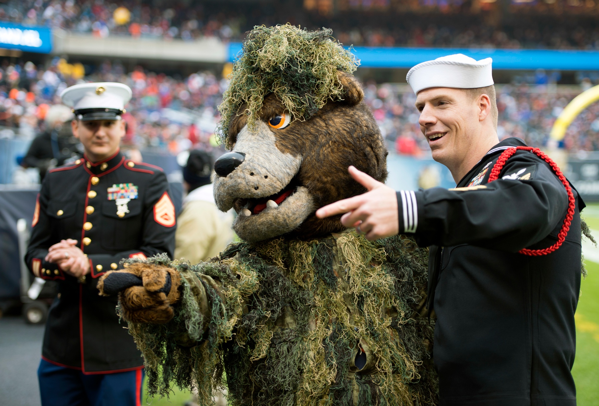 DVIDS - Images - Sailor participates in NFL Salute to Service Game [Image 1  of 2]