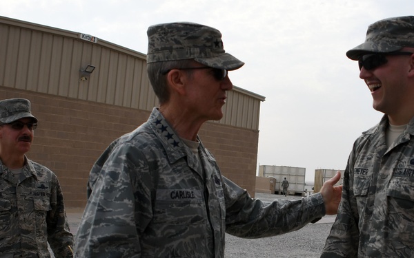 Gen. Carlisle visits 386th AEW
