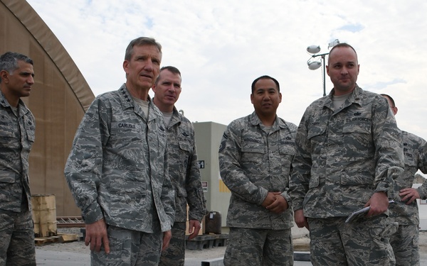 Gen. Carlisle visits 386th AEW