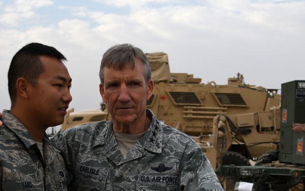 Gen. Carlisle visits 386th AEW