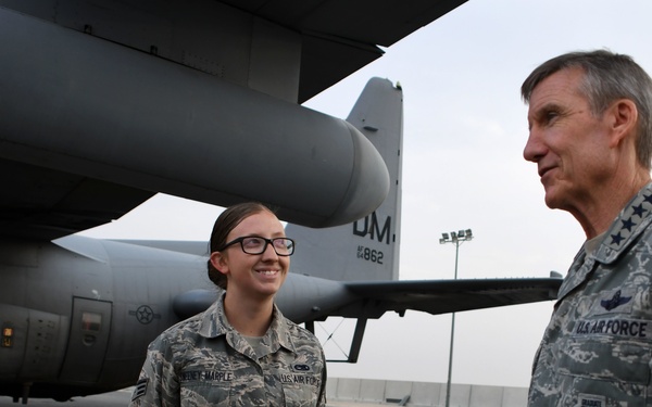 Gen. Carlisle visits 386th AEW