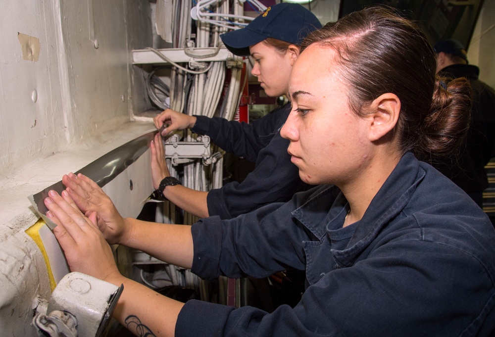 USS Bonhomme Richard (LHD 6) Lagging Repairs