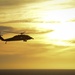 Helicopter patrols the pacific