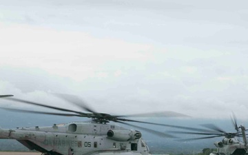 SPMAGTF-SC CH-53E Super Stallion helicopters return from deployment