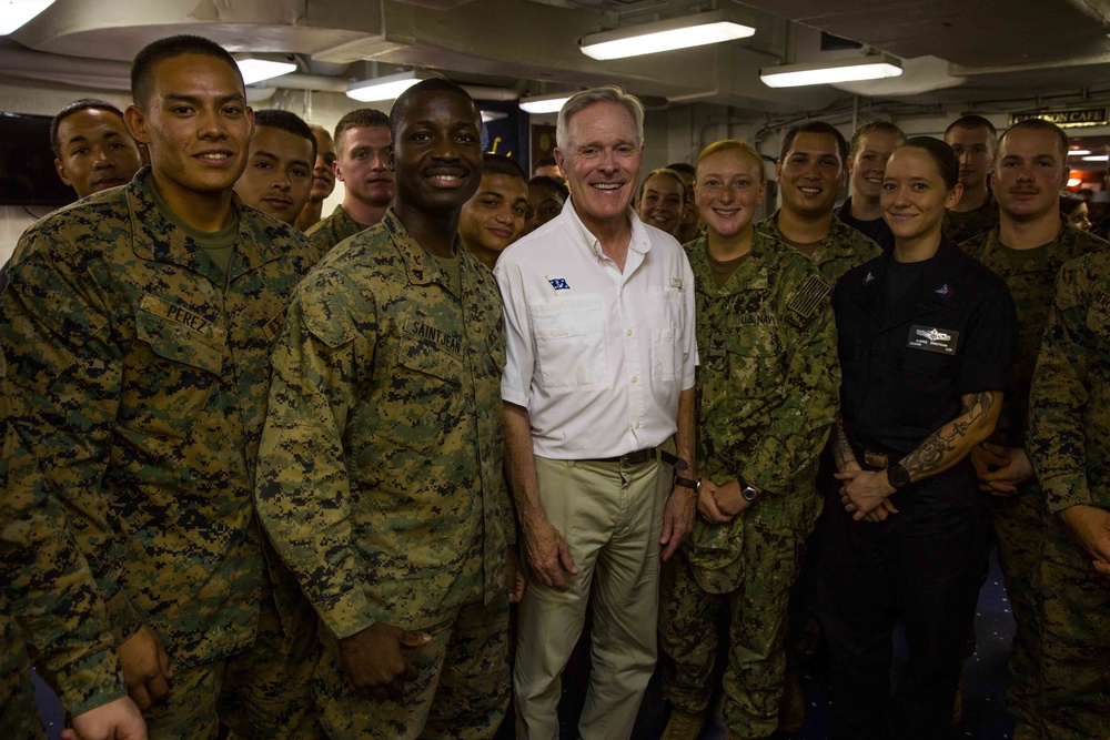 11th Marine Expeditionary Unit - Secretary of the Navy Ray Mabus Visit