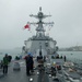 USS Sampson departs Auckland