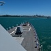 USS Sampson enters Auckland