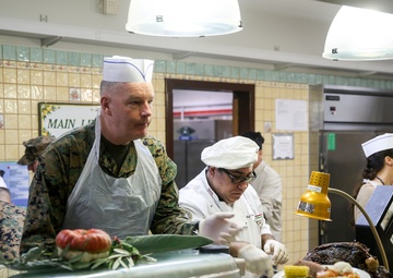 Marines celebrate Thanksgiving in Italy