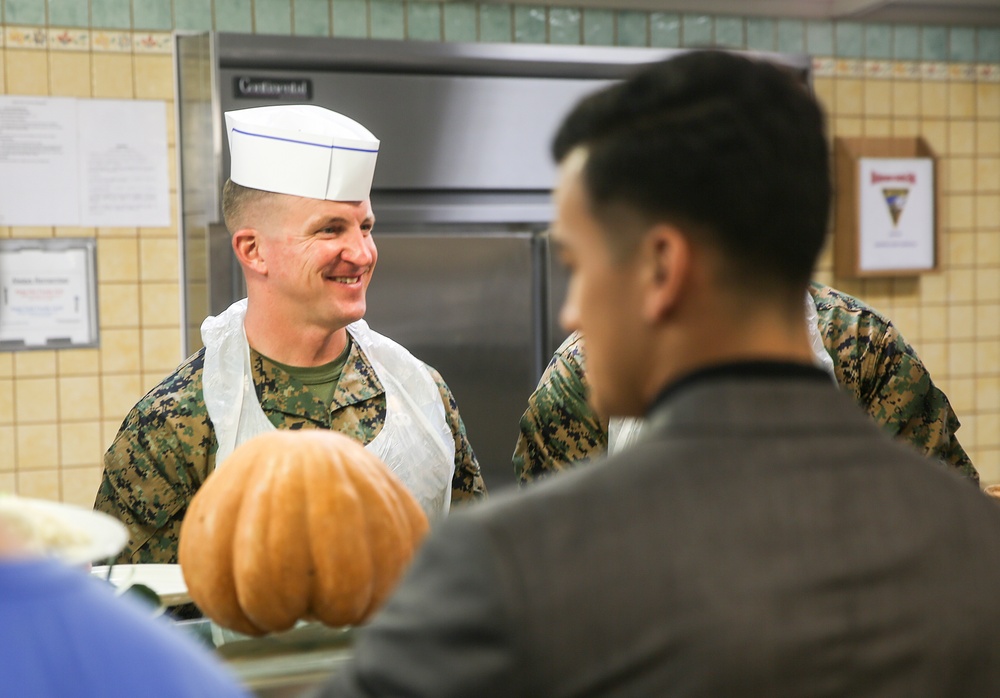 Marines celebrate Thanksgiving in Italy