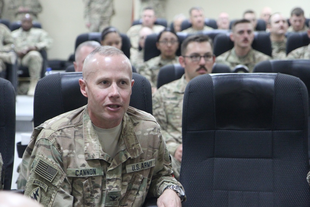 79th SSC commanding general visits Soldiers deployed in Kuwait