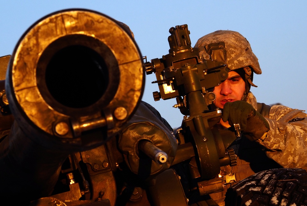 Spartan paratroopers jump, fire artillery